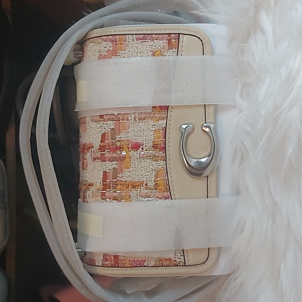 Coach bandit tweed crossbody